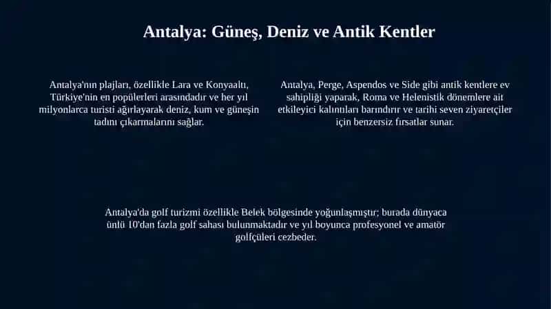 Türkiye’nin Ünlü Turistik Şehirleri 4