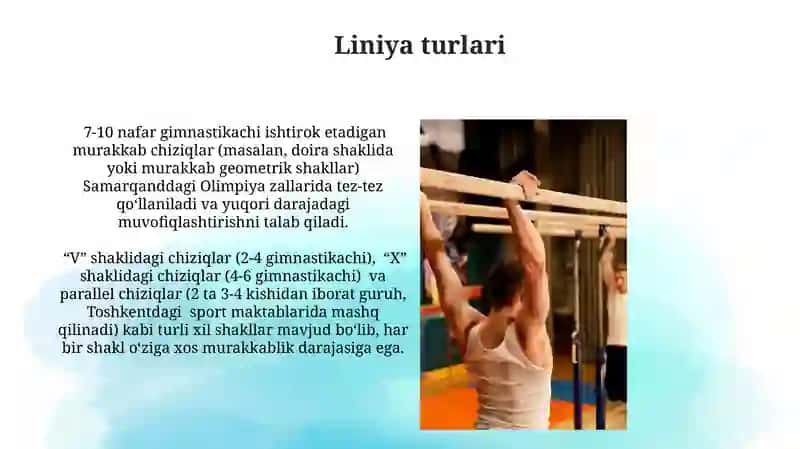 Gimnastika: saf mashqlari, saf turlari, saflanishlar, saf mashqlarini o'rgatish 4