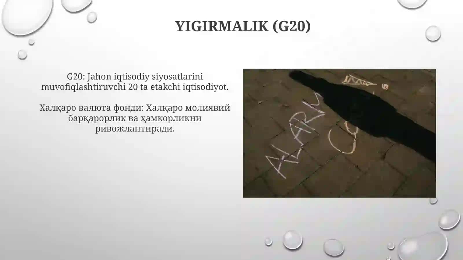 Jahonning yirik iqtisodiy tashkilotlari va ularning roʻli 4