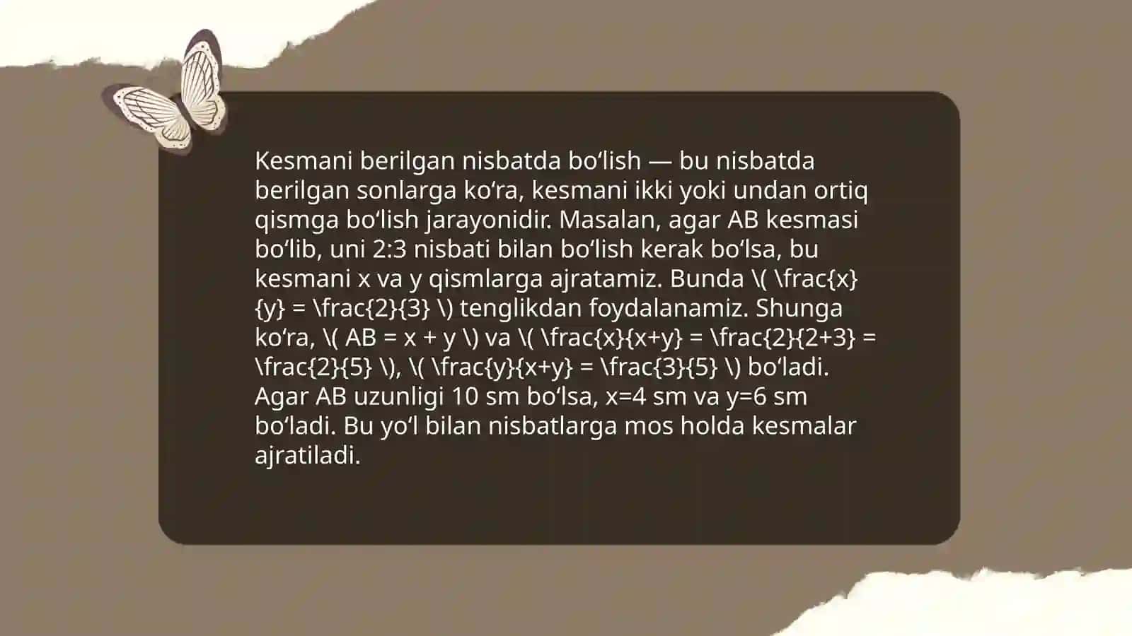 Tekislikda koordinatalarning affin sistemasi 4