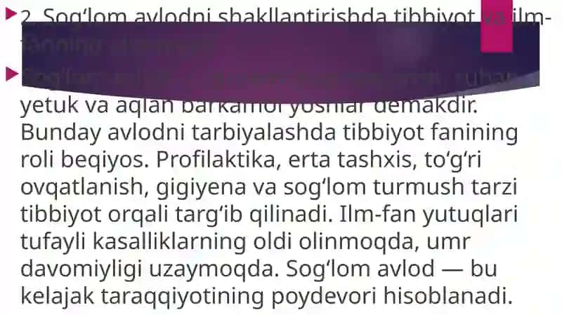 Sog’lom muhit-sog’lom avlod. Tibbiyotda al-Farg’oniy merosi 4