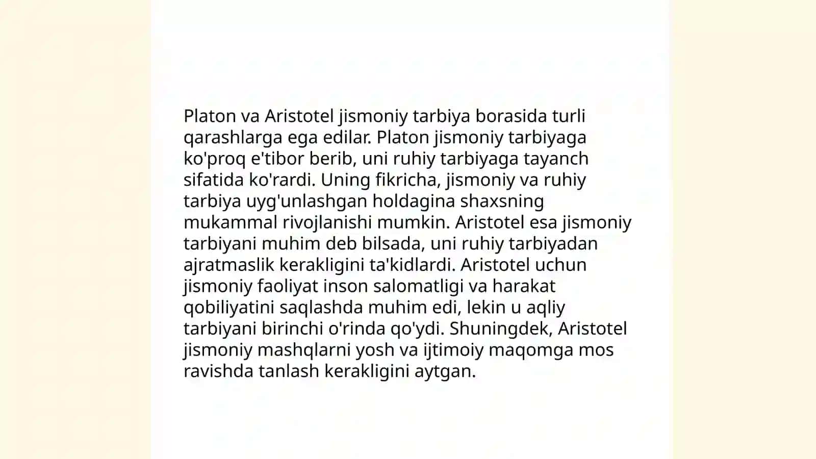 Qadimgi yunon-rum falsafasi, tibbiyoti va sanʼatida jismoniy tarbiya masalalari 4