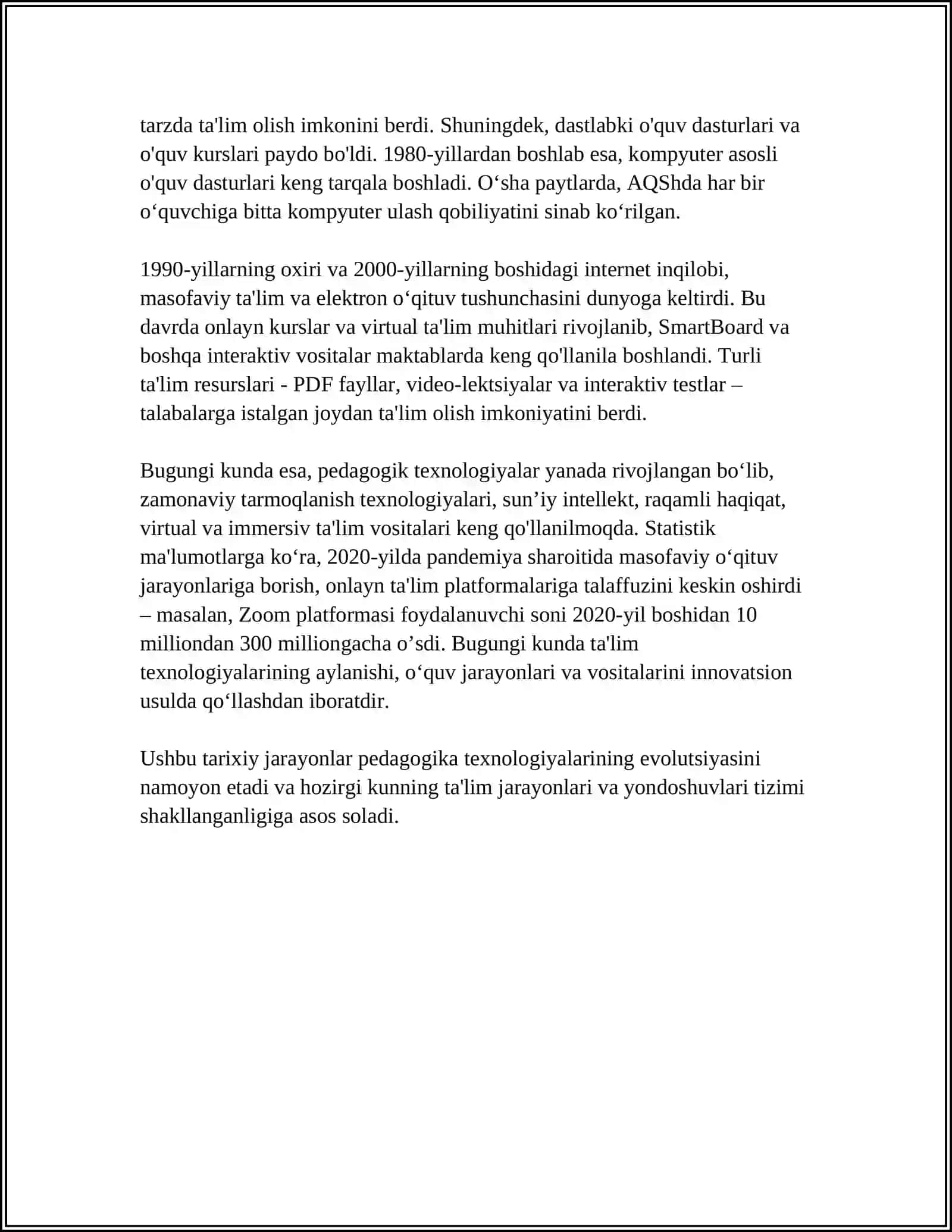 YANGI PEDAGOGIK TEXNOLOGIYALARINI KELIB CHIQISH TARIXI 4