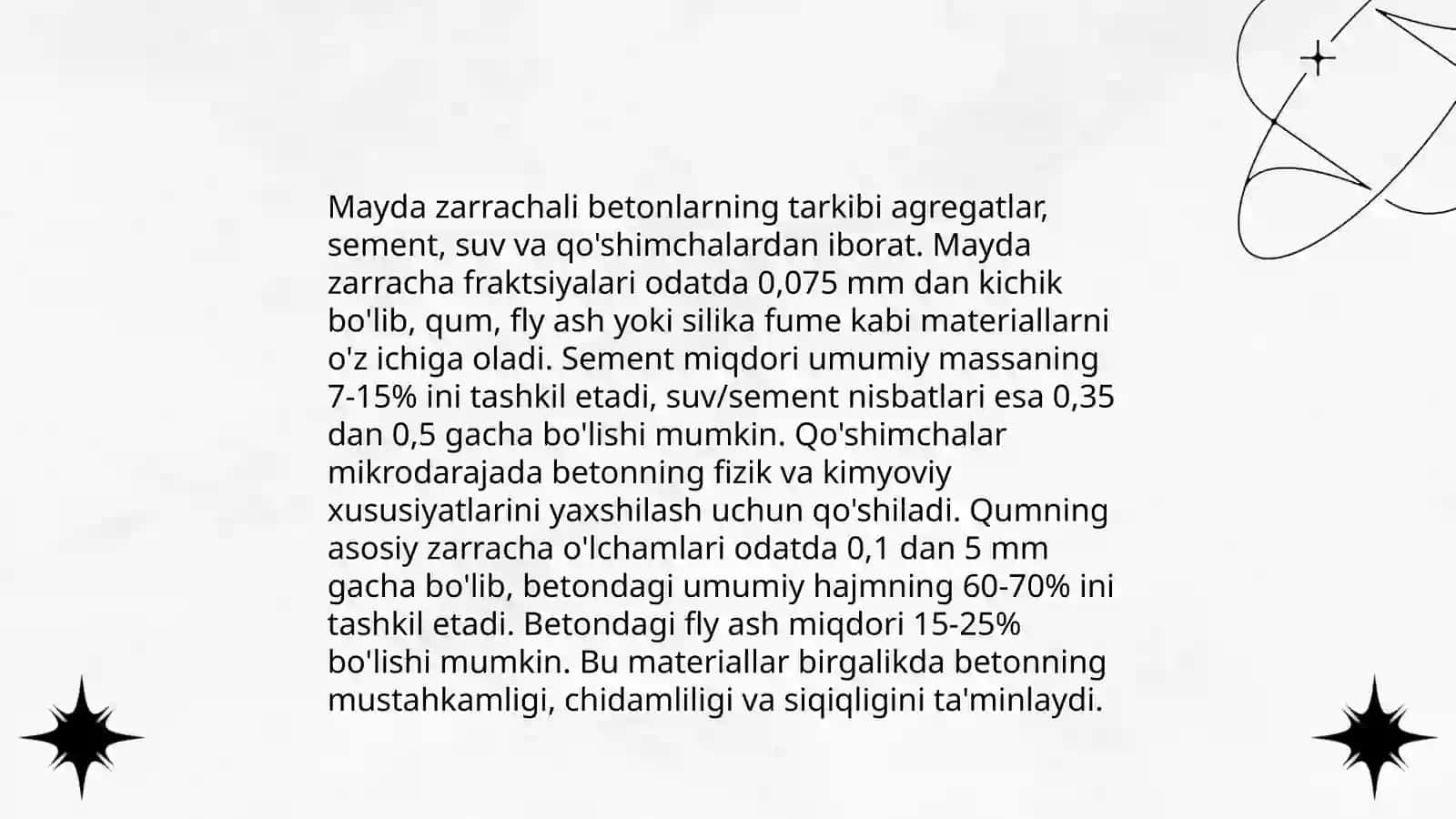 Mayda zarrachali betonlar 4