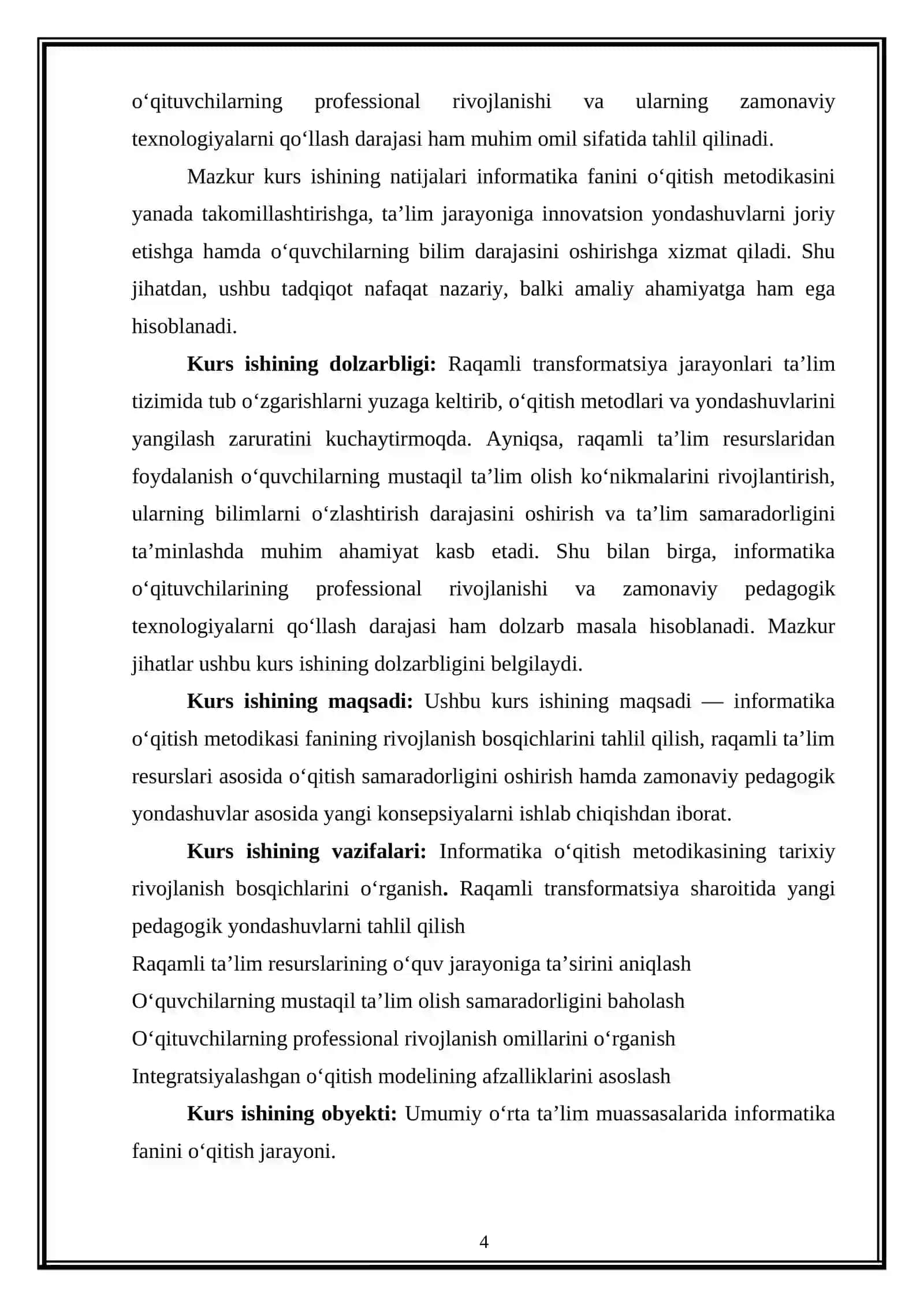 BOB. INFORMATIKA O'QITISH METODIKASINING RIVOJLANISH BOSQICHLARI 4