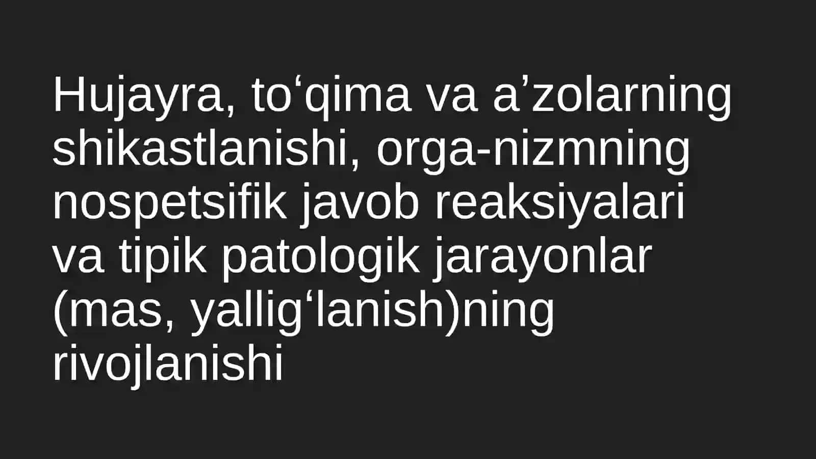 Kasallık etıologıyası potogenesı rıvojllanıshı 4