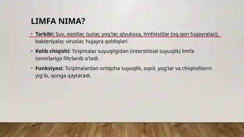 LIMFA  QUYISHNING RIVOJLANISH ISTIQBOLLARI VA KLINIKADA LIMFA QUYISH 4