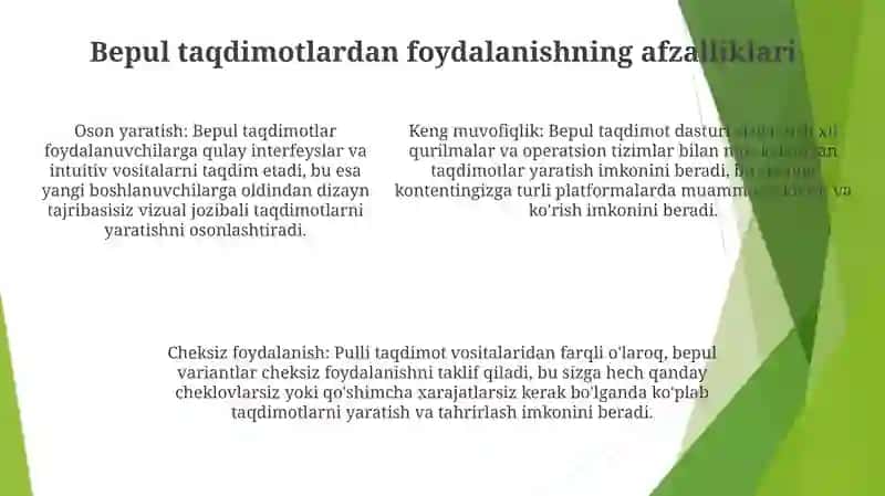 🆓Tekin Taqdimotlar 4