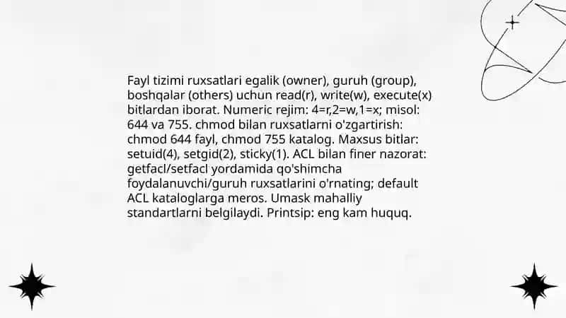 Operatsion tizimlar xavfsizligi 4