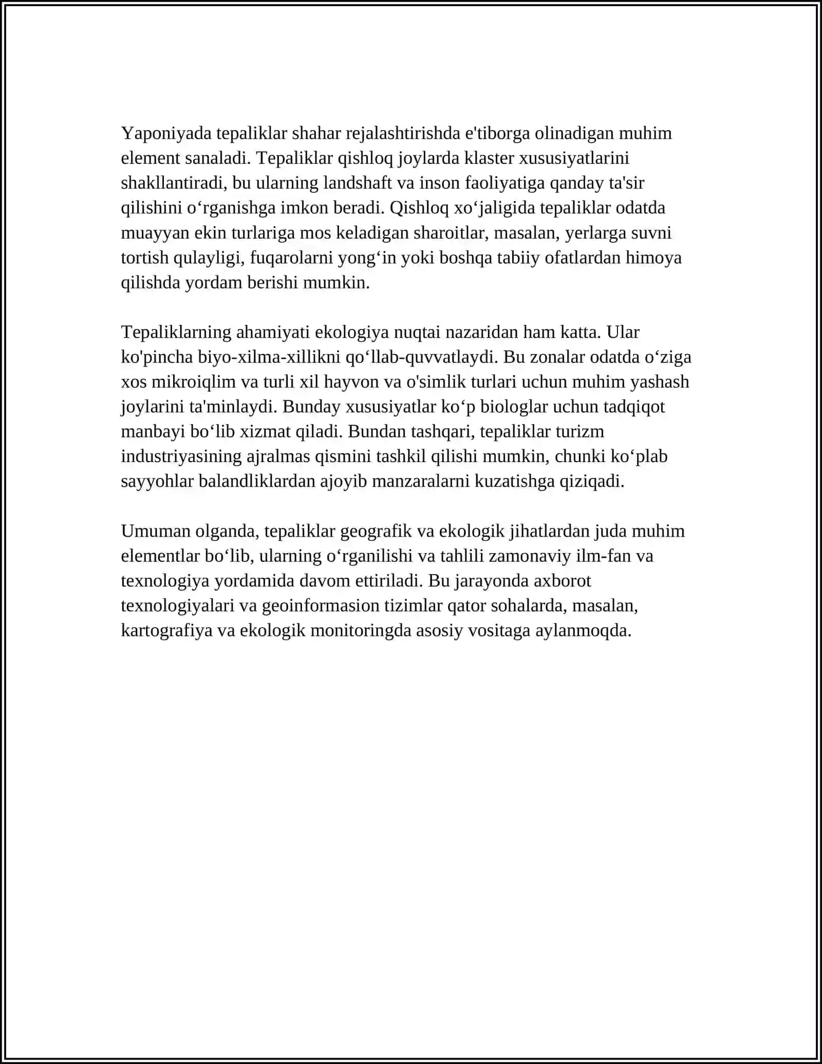 Tepaligi haqida malumot 4