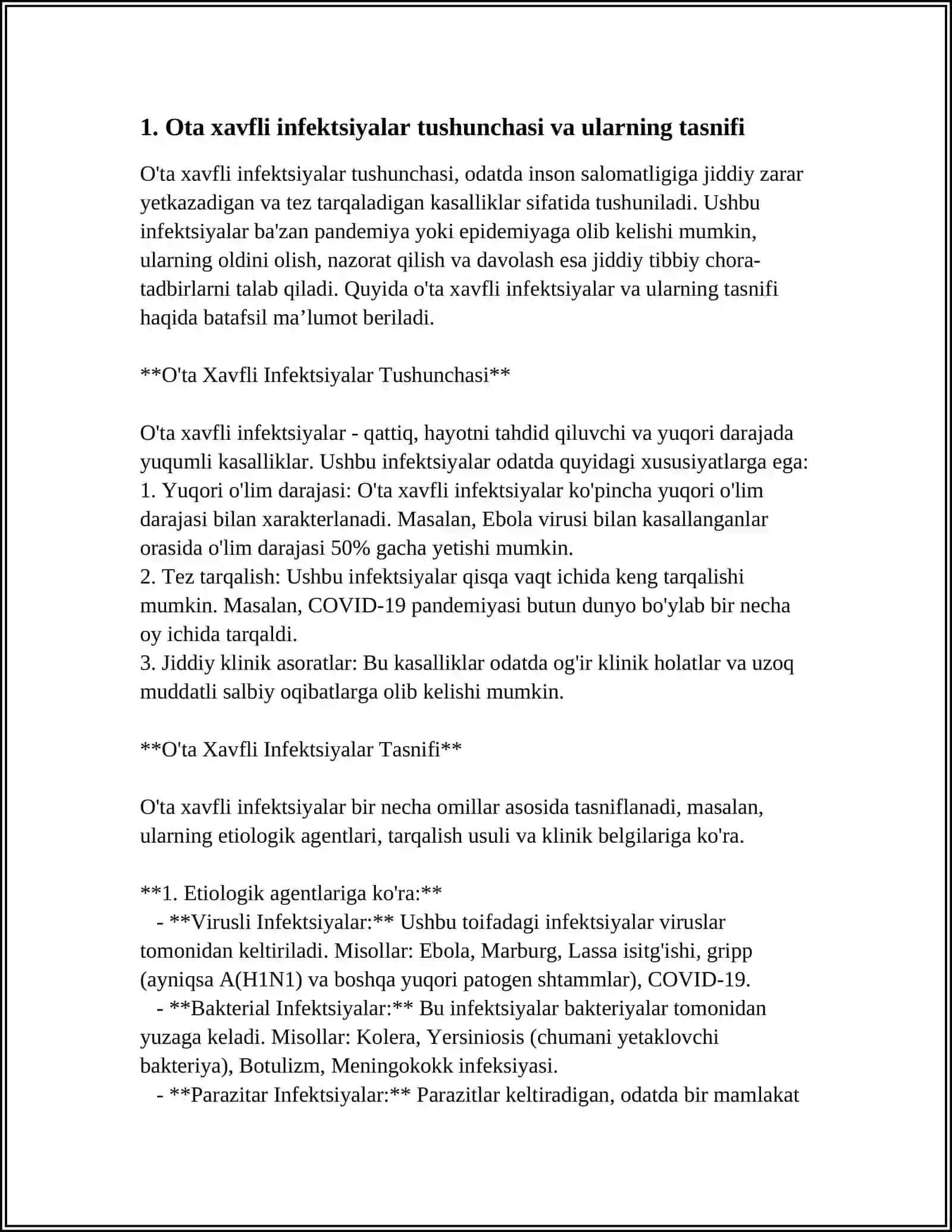 OTA XAVFLI INFEKSIYA QOZGATUVCHILARNING ASOSIY HUSUSIYATLARI 4