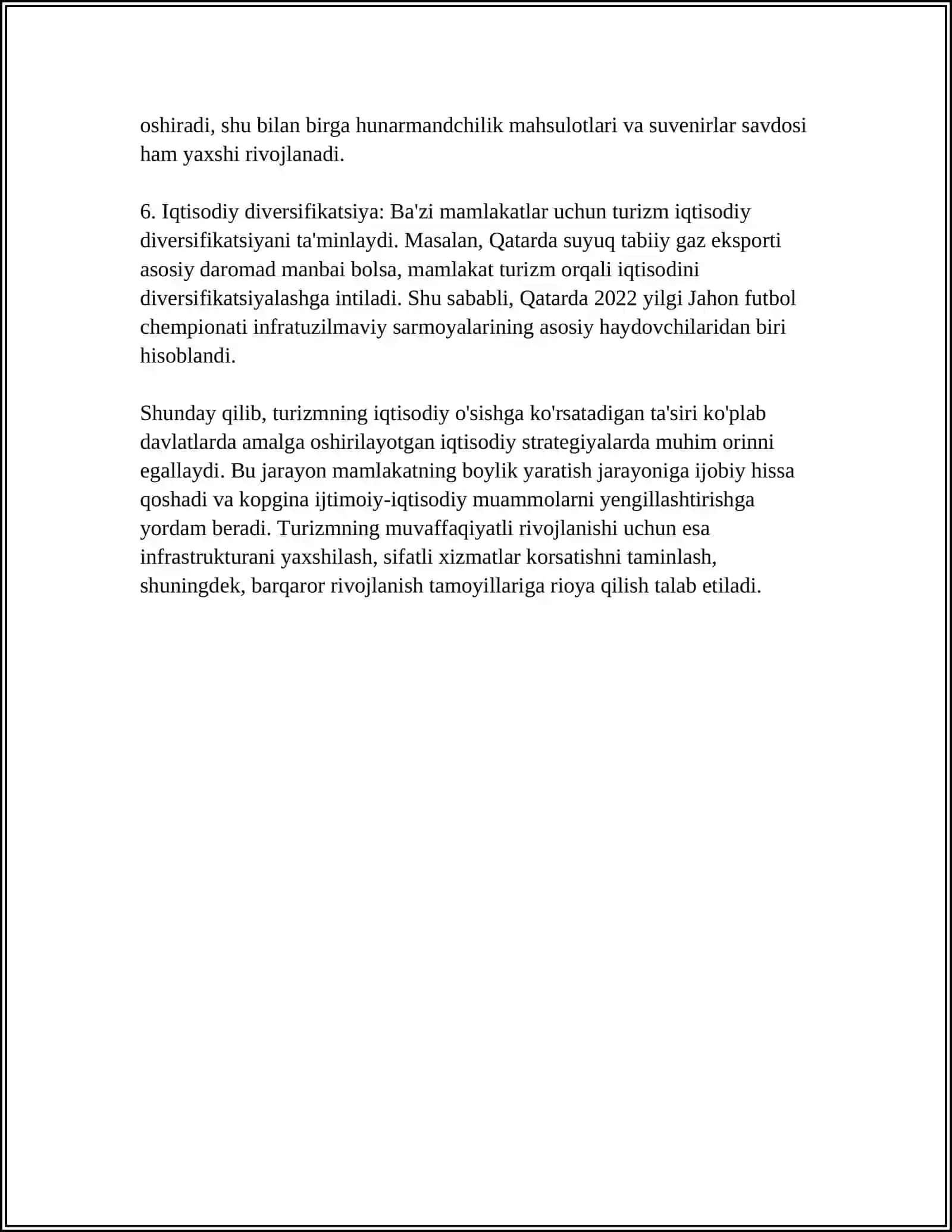 TURIZM IQTISODIYOTGA QANDAY TA'SIR QILADI? 4