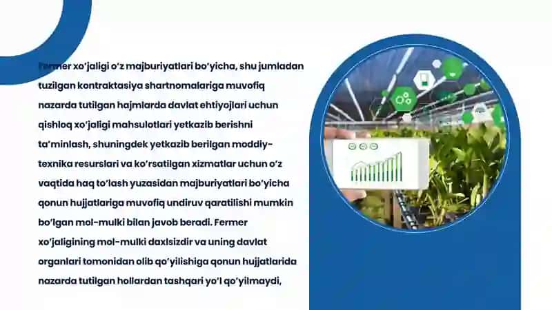 Fermer xo’jaligini tashkil etish va rivojlanish asoslari 4