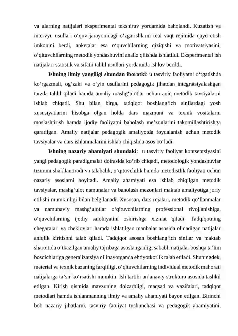 Mashgʻulotdan tashqari vaqtlarda tasviri faoliyatni tashkil qilish 4