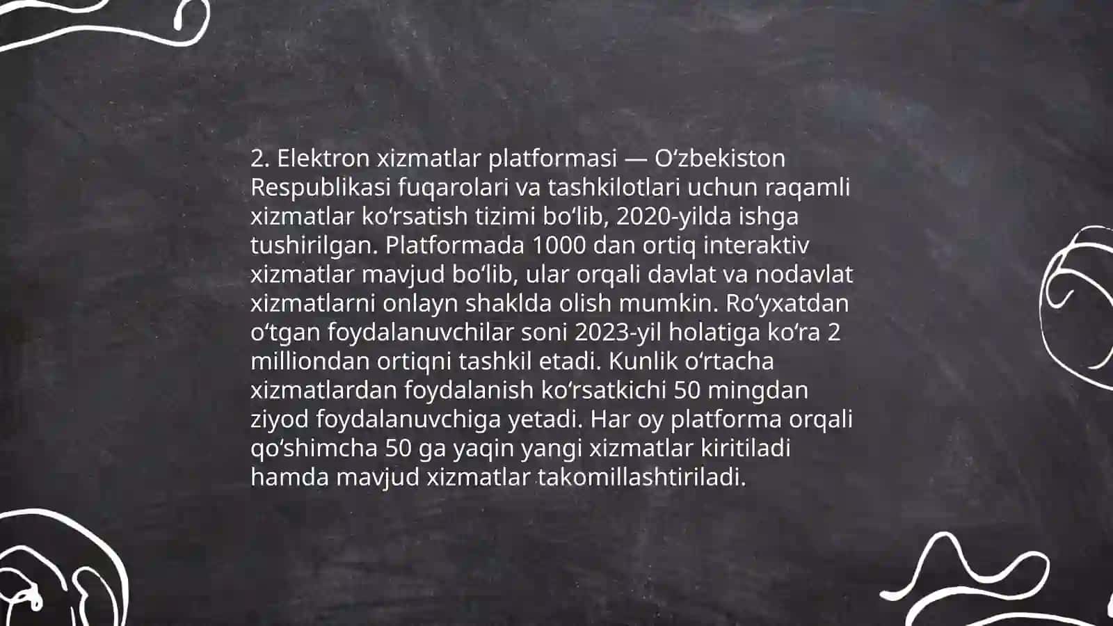 Integratsiya qilingan tizimlar (my.gov.uz, advice.uz, entry.davxizmat.uz) 4