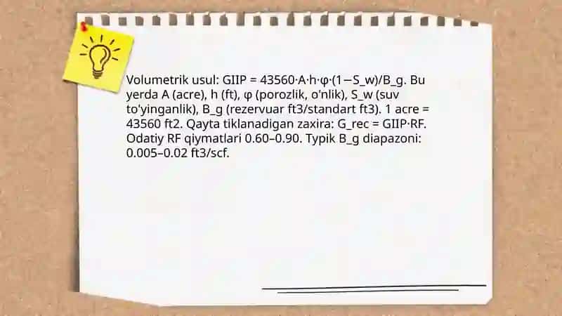 Gaz va gazokondensat konlaridagi gaz va kondensat zahiralarini hisoblash 4