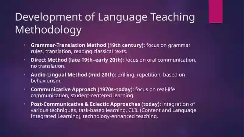 Development of Language Teaching Methodology 4