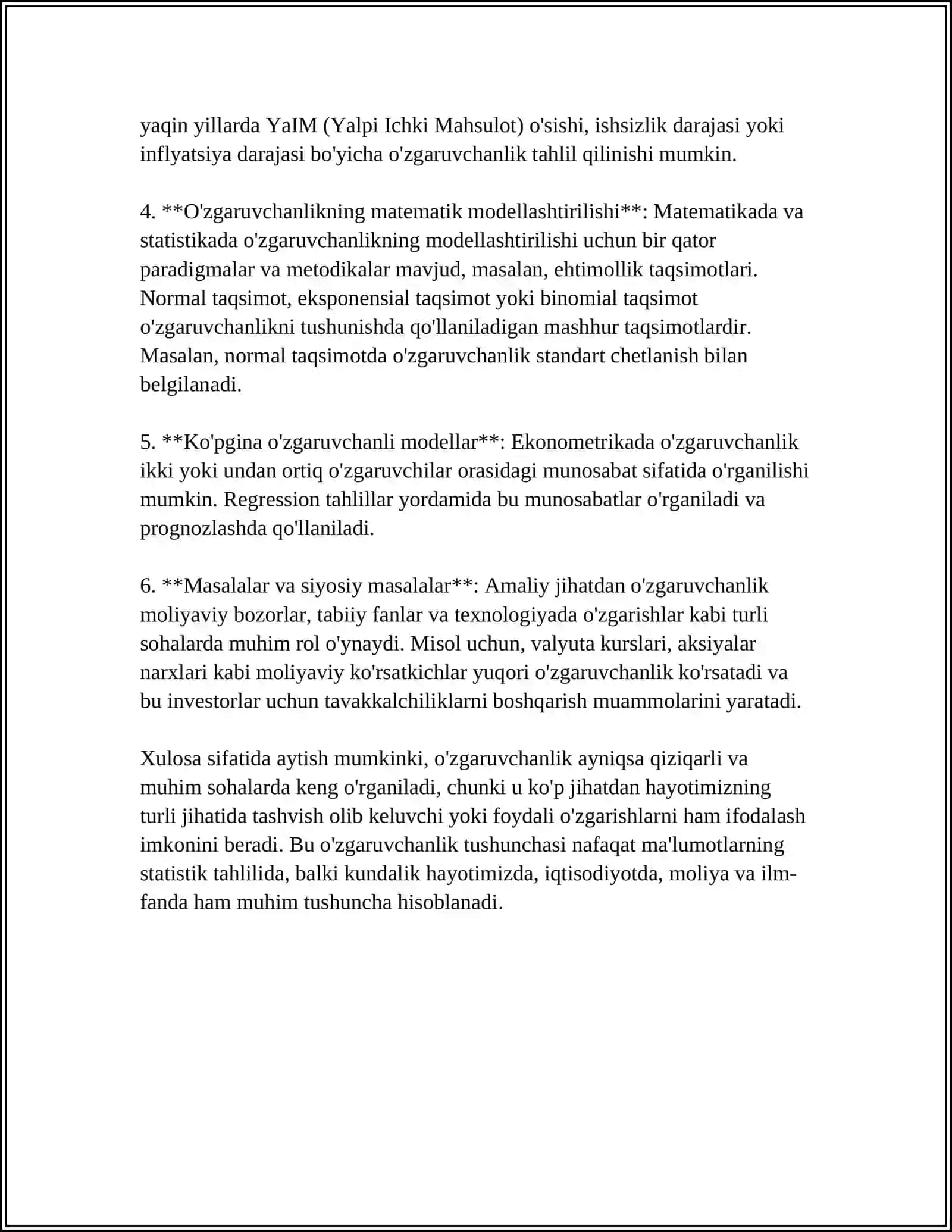 O’ZGARUVCHANLIK: XILLARI VA TIBBIYOTDAGI ROLI 4