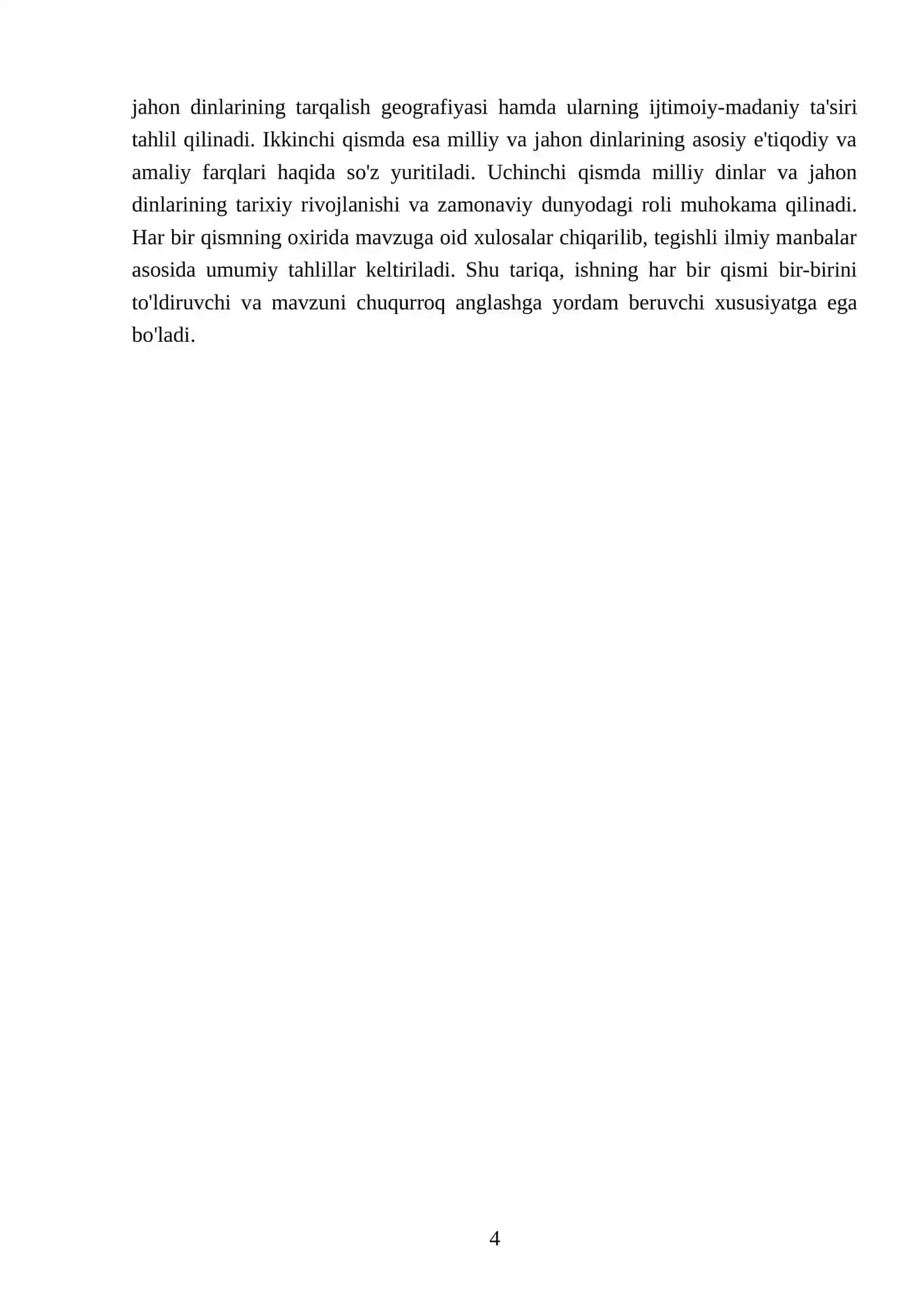 NODIRNING DINSHUNOSLIK FANIDAN TAYYORLAGAN MUSTAQIL ISHI 4