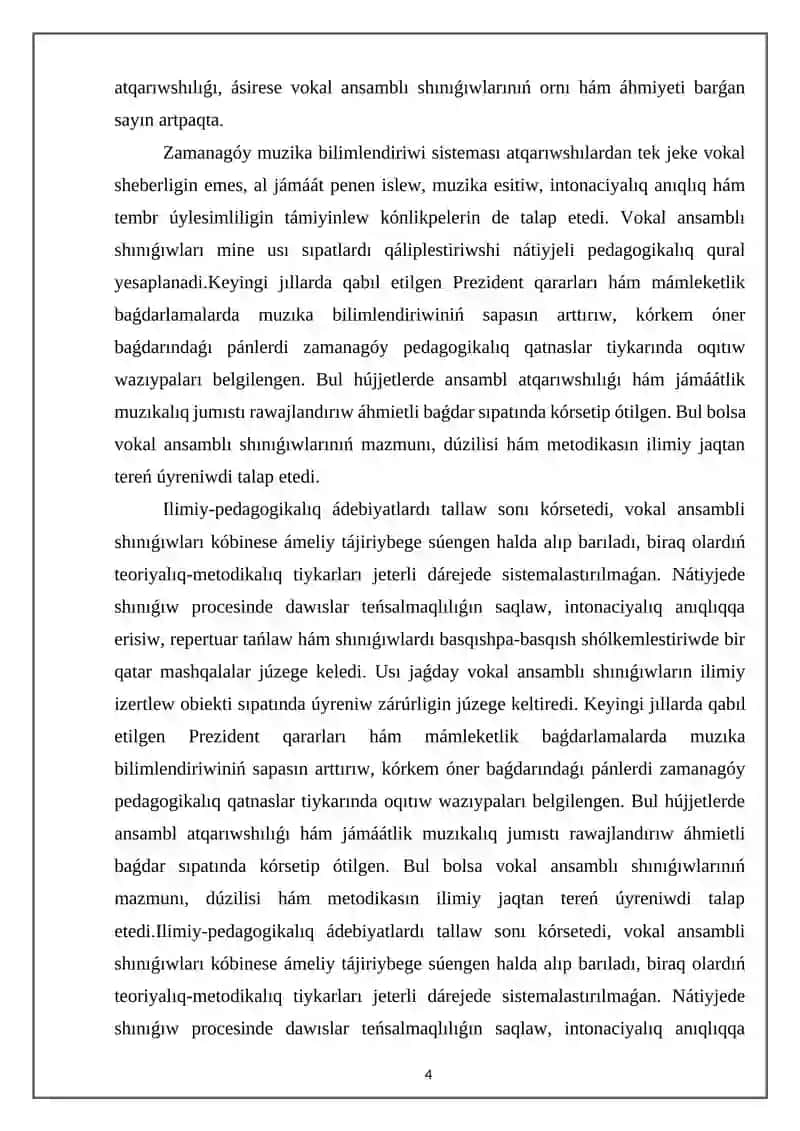 Vokal ansambli shiniǵiwlari 4