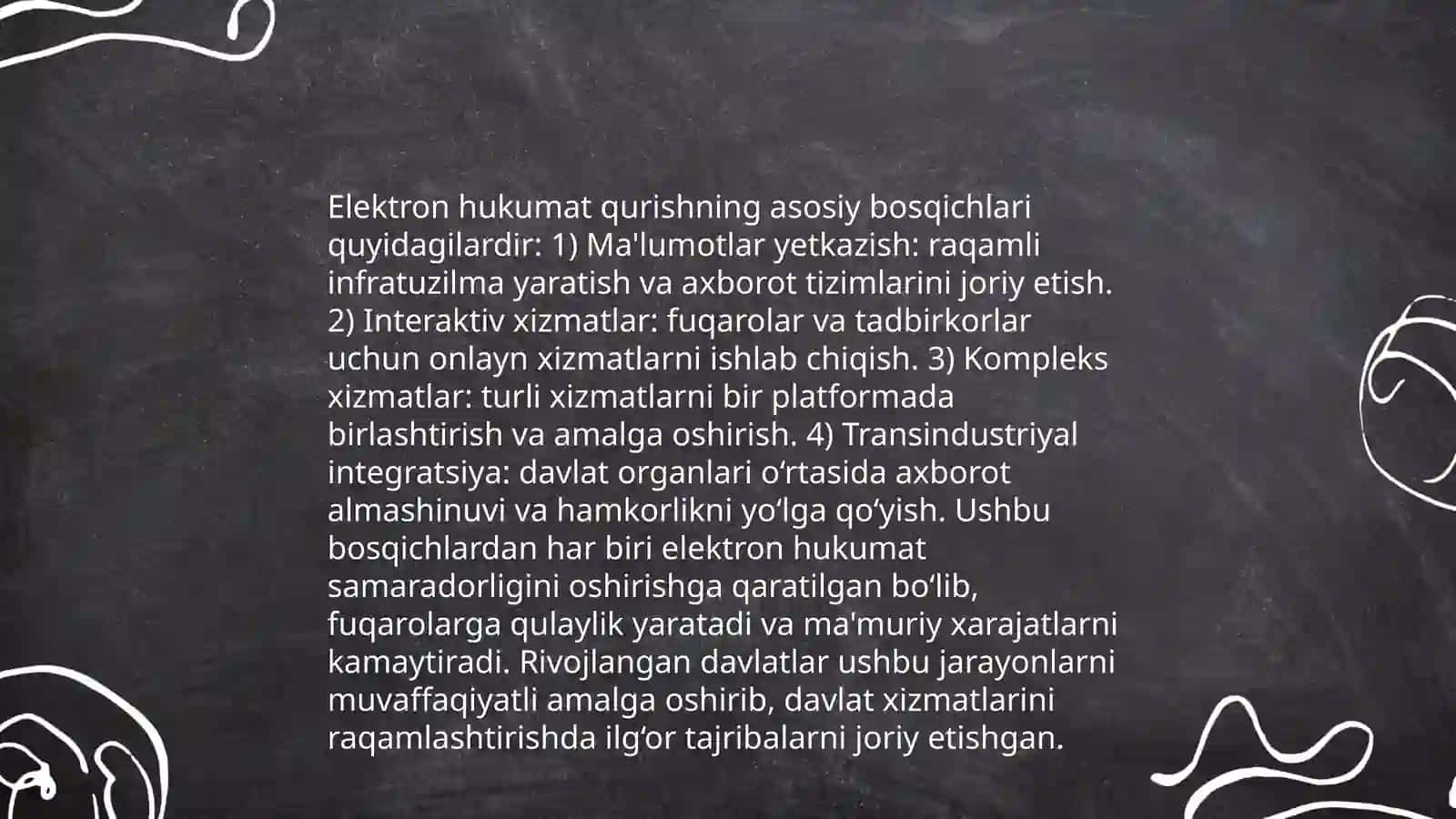 Elektron hukumatni joriy etishning jahon tajribasi 4