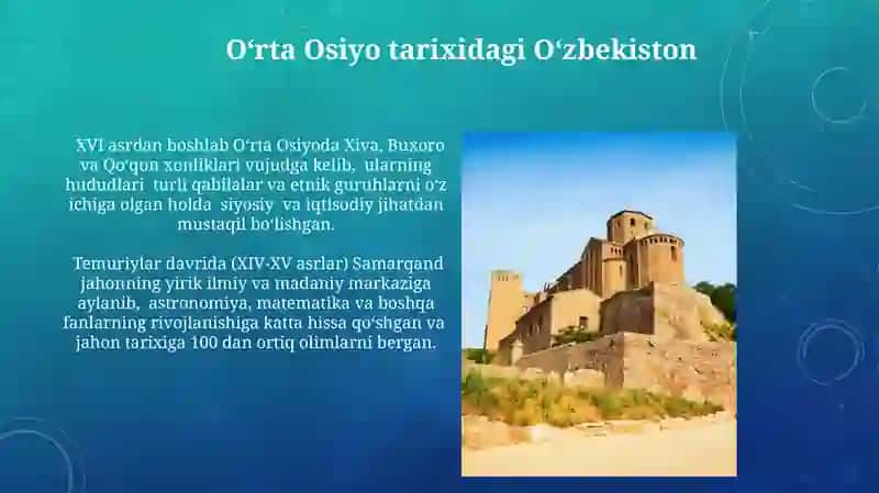 O'zbekiston tarixi 4