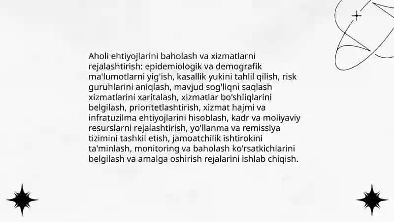 Aholiga amblator va statsional yordamni tashkil etish jarayoni 4