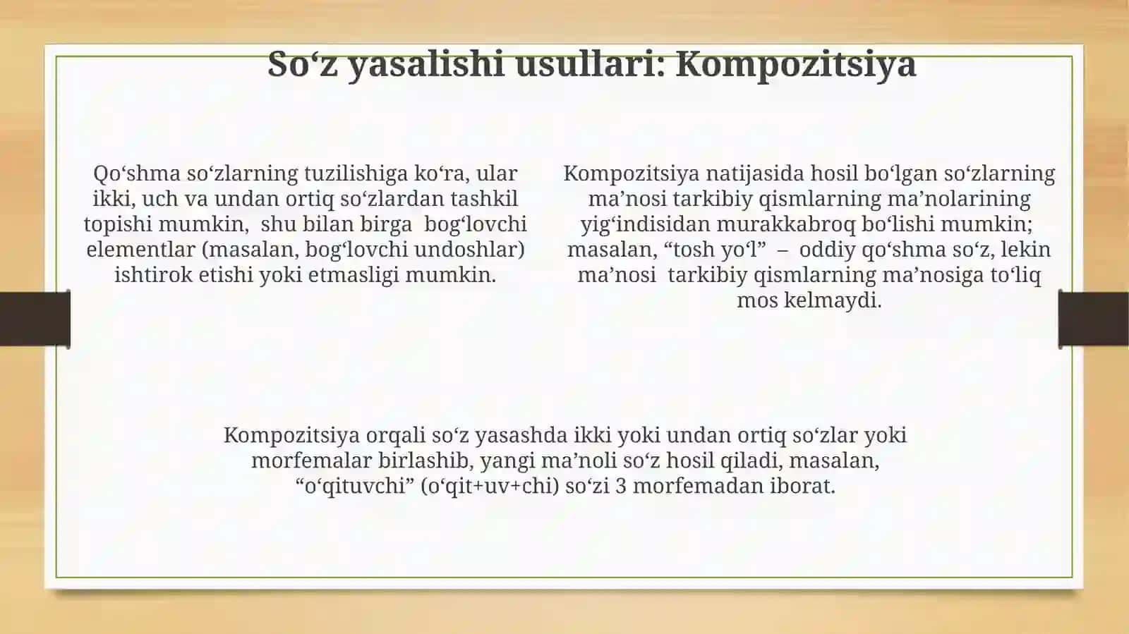 Õzbek tili derivatsiyasi va sõz yasalishi 4