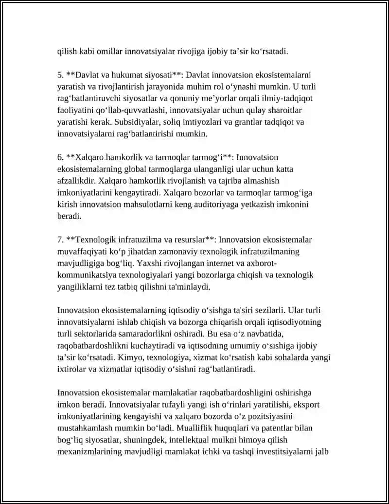 INNOVATSION EKOSISTEMALAR VA ULARNING ROLI 4