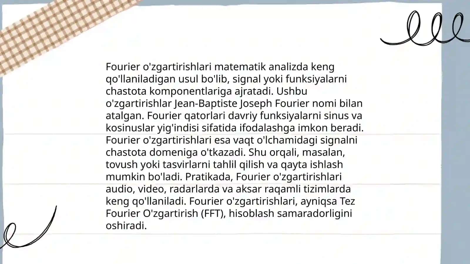 Analog va raqamli signallarni qayta ishlash 4
