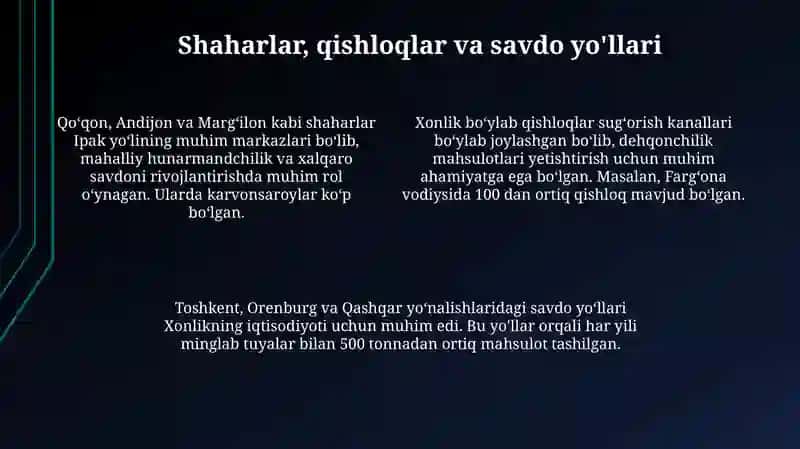 Qo`qon Xonligi tarixiy geografiyasi 4