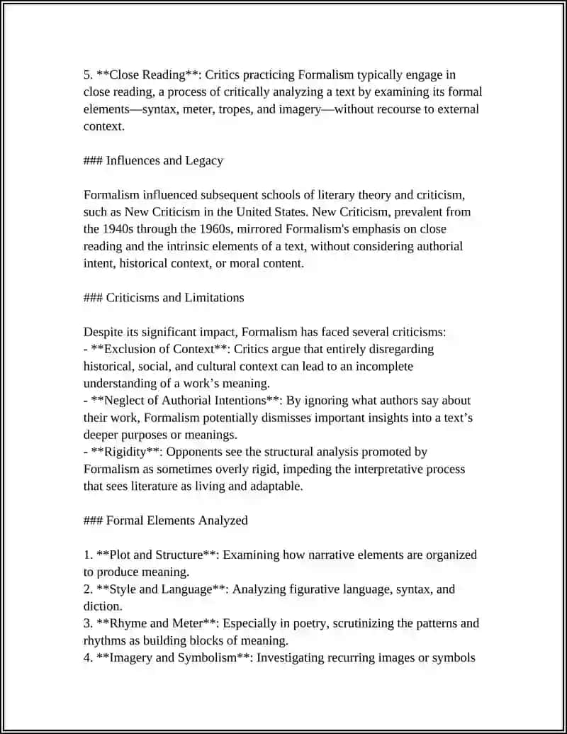 Theoretical Approaches to Literature 4