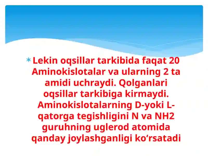 ALOHIDA AMINO KISLOTALAR ALMASHINUVI VA NASLIY BUZILISHLAR 4