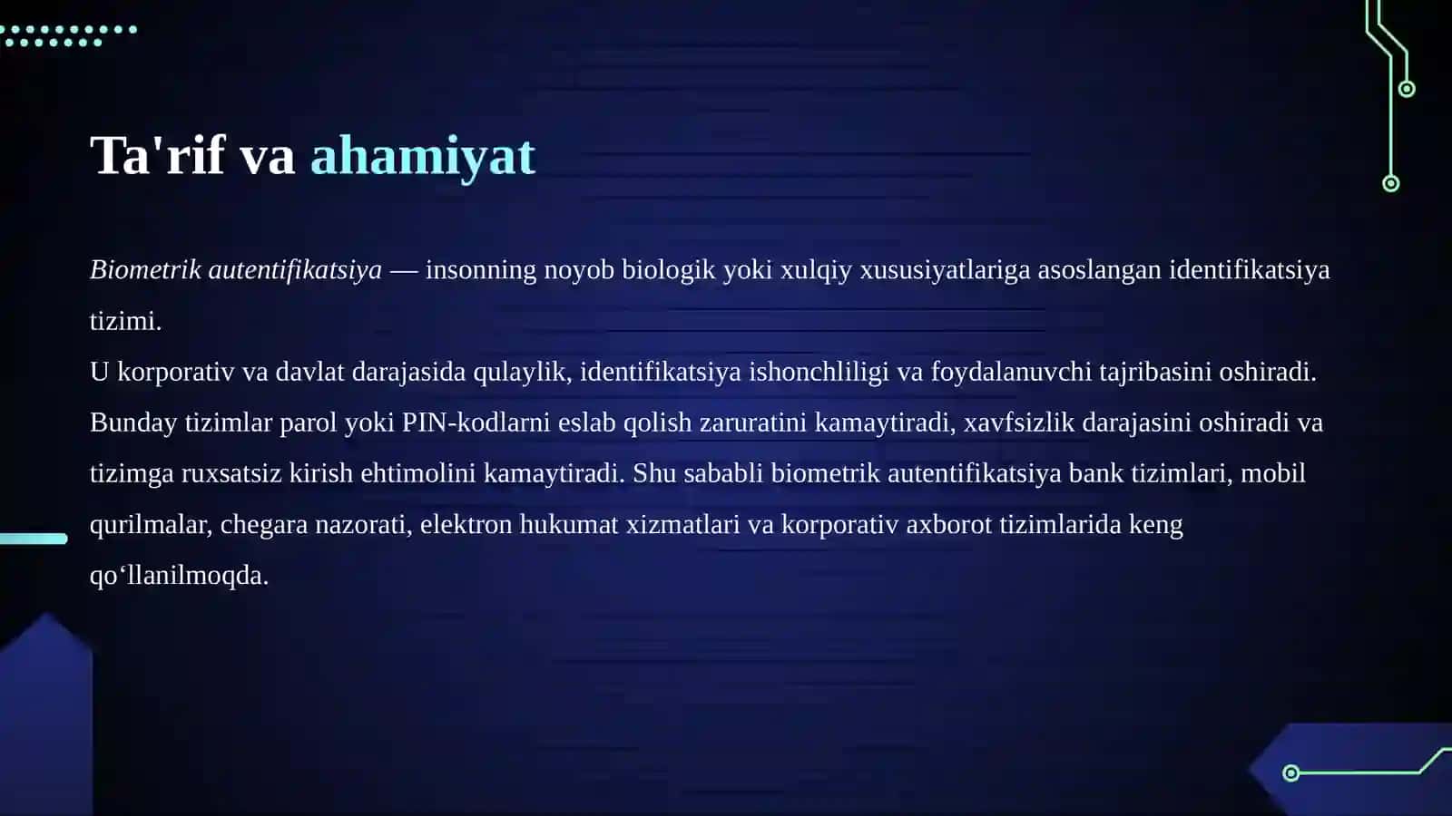 Biometrik Xavfsizlik 4