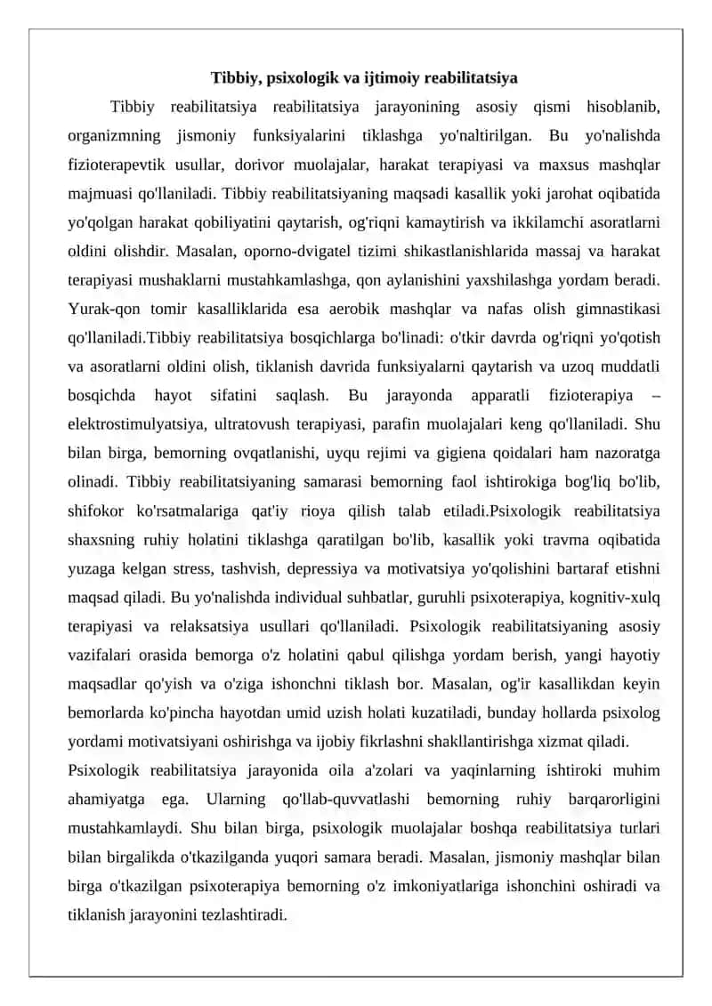 Reabilitatsiya va ta’lim: uzviylik va integratsiya 4