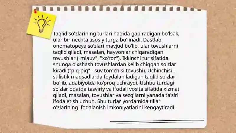 Alohida olingan so'z turkumlari 4
