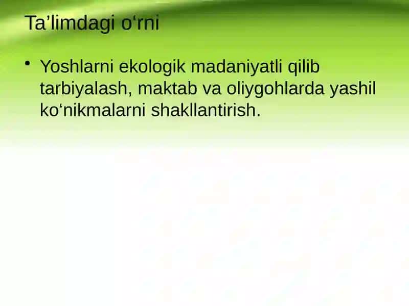 Yashil ko‘nikmalar va uning foydali jihatlari 4