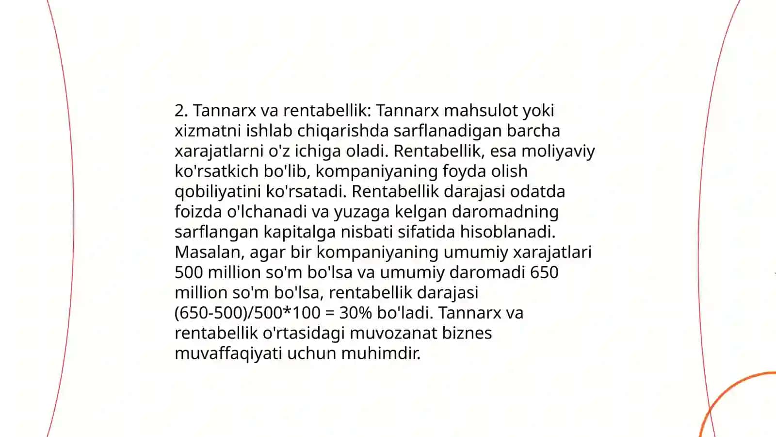 Sanoatda tannarx 4