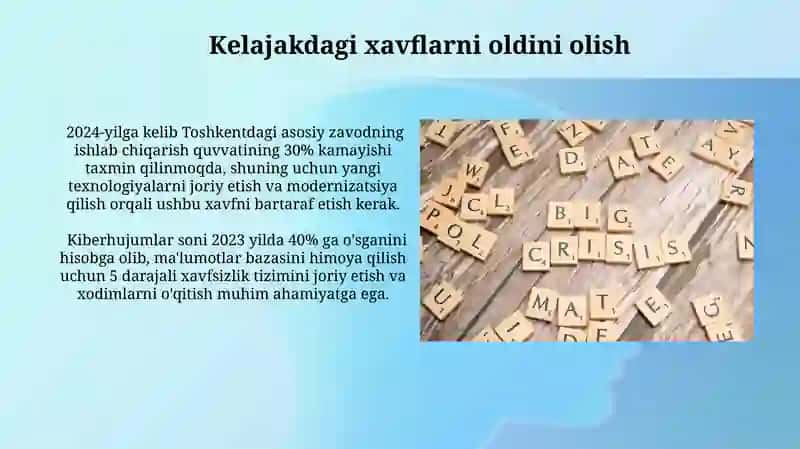 Inqirozga qarshi choralar va strategiya 4