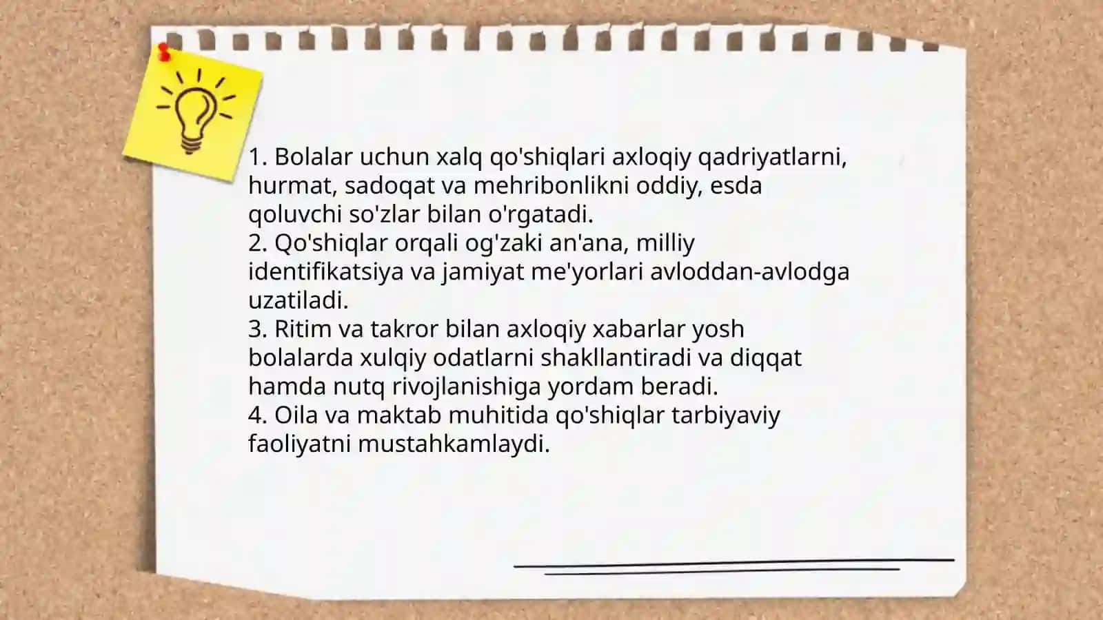 Xalq qõshiqlari va ularning tarbiyaviy ahamiyati 4