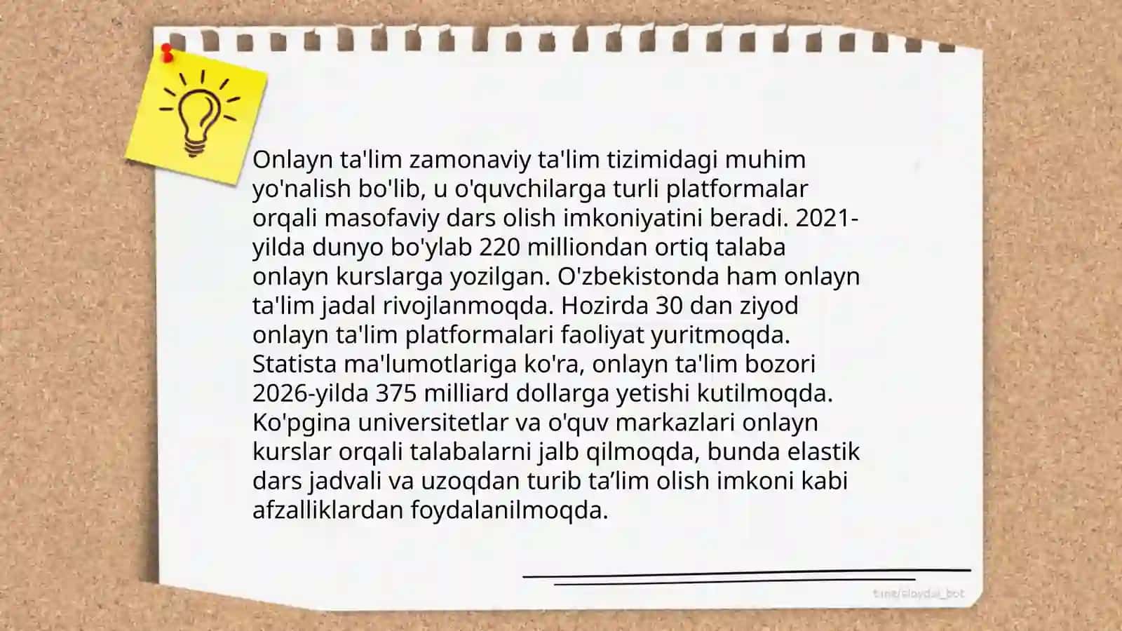 Ta'lim olish jarayonining shakllari 4