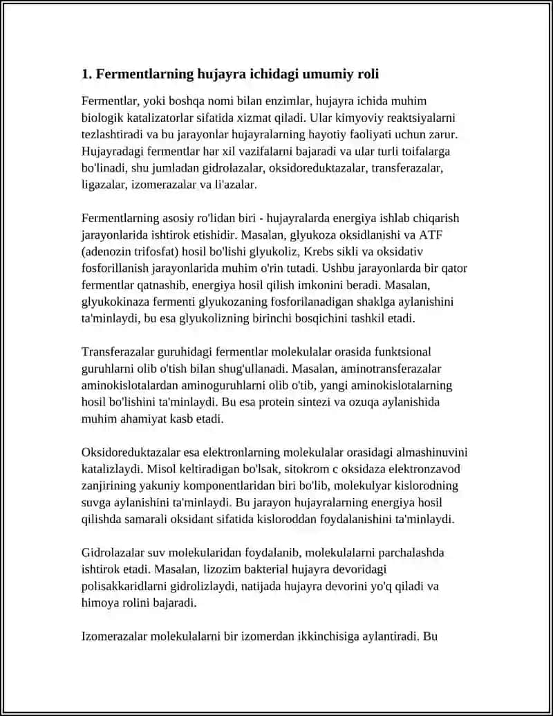 FERMENTLAMING HUJAYRA ISHIDAGI ROLI 4