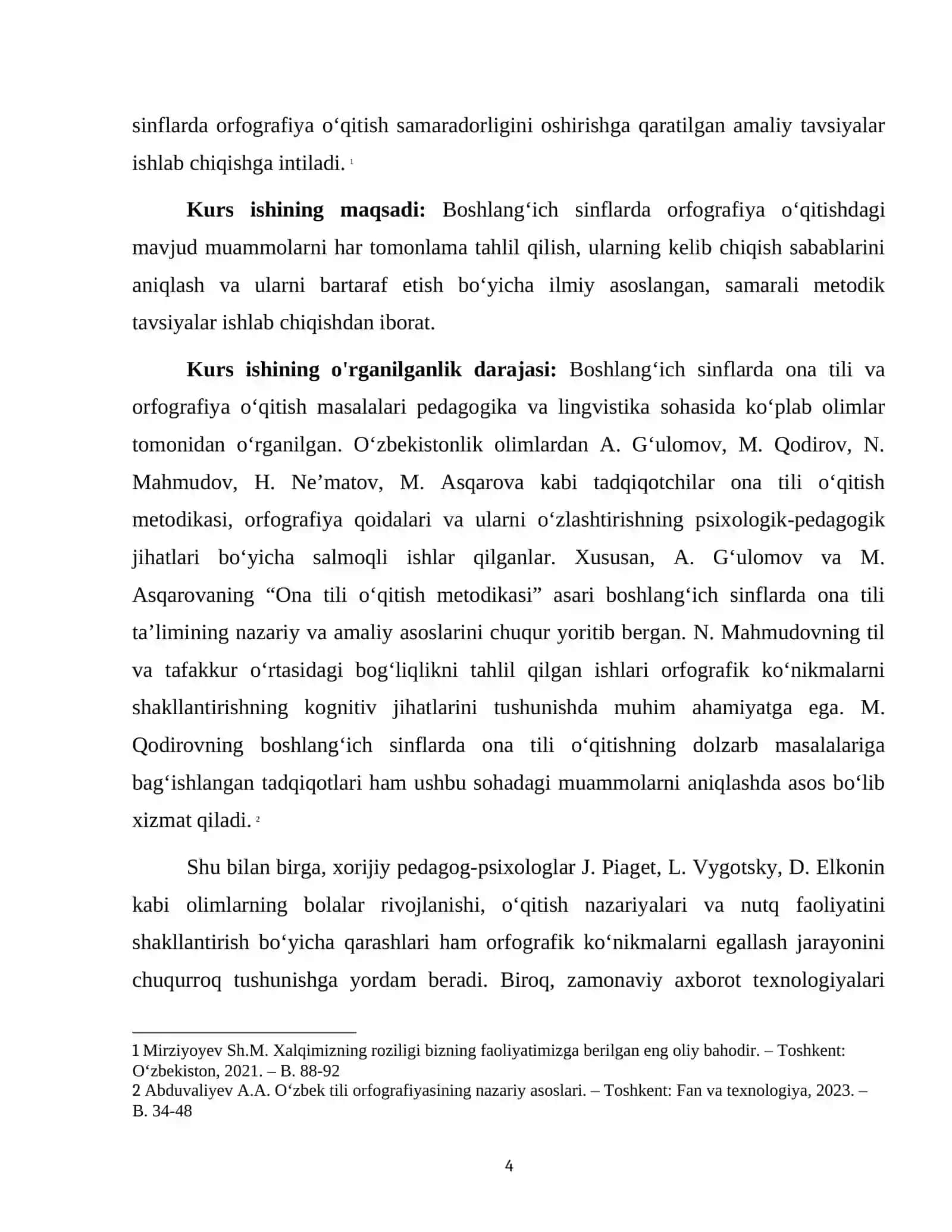 BOSHLANG’ICH SINFLARDA ORFAGRAFIYA O’QITISH MUOMMOLARI 4
