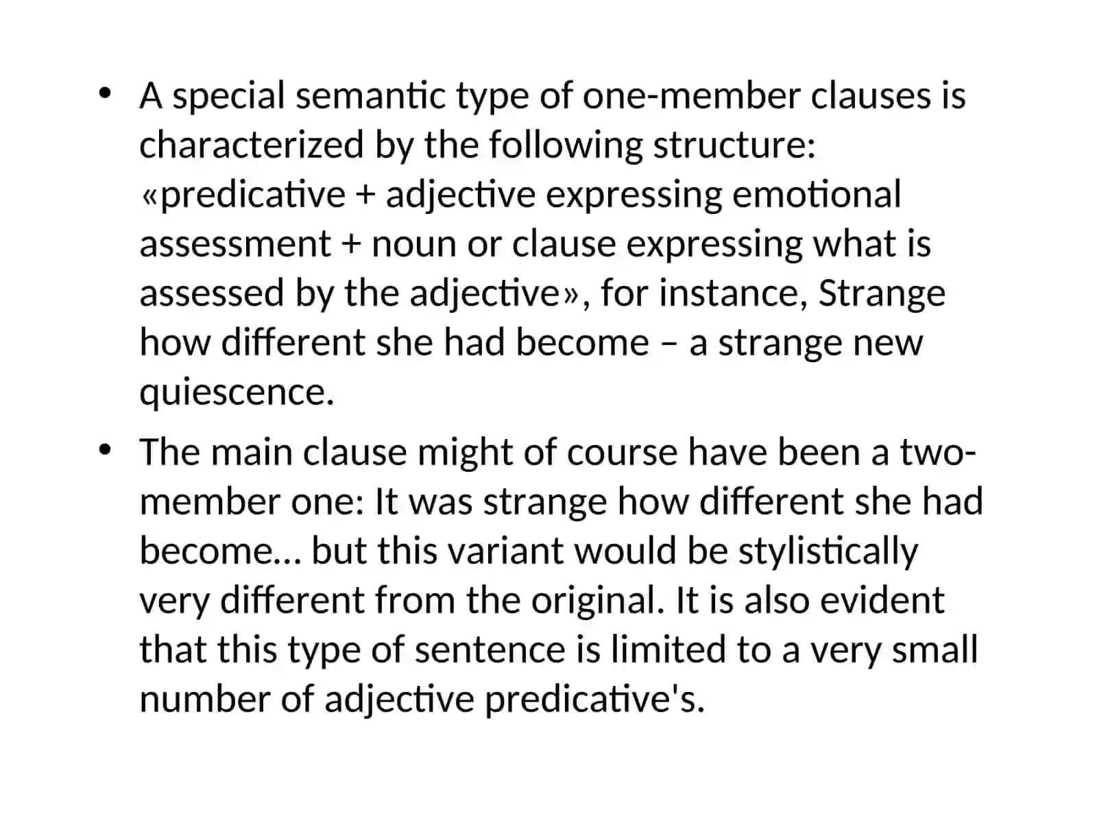 Types and functions of syntactical stylistic devices: one member sentence, Ellipsis, Inversion. Rhetorical Question. Repetition 4