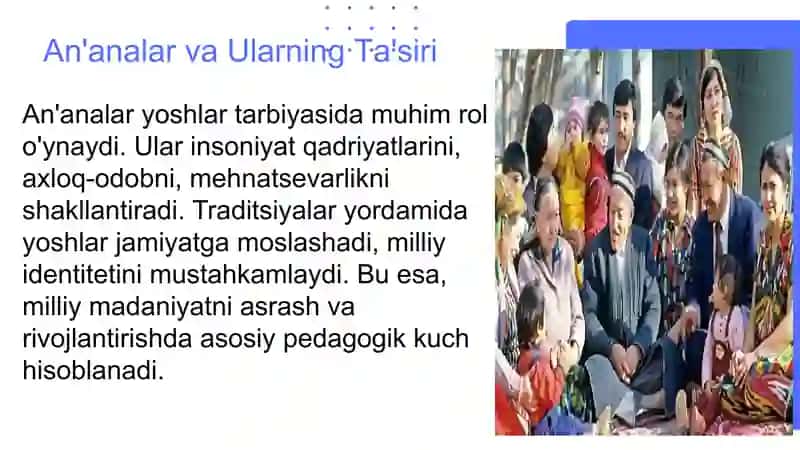 Milliy Urf-Odatlar: Tarbiyaviy Kuch 4