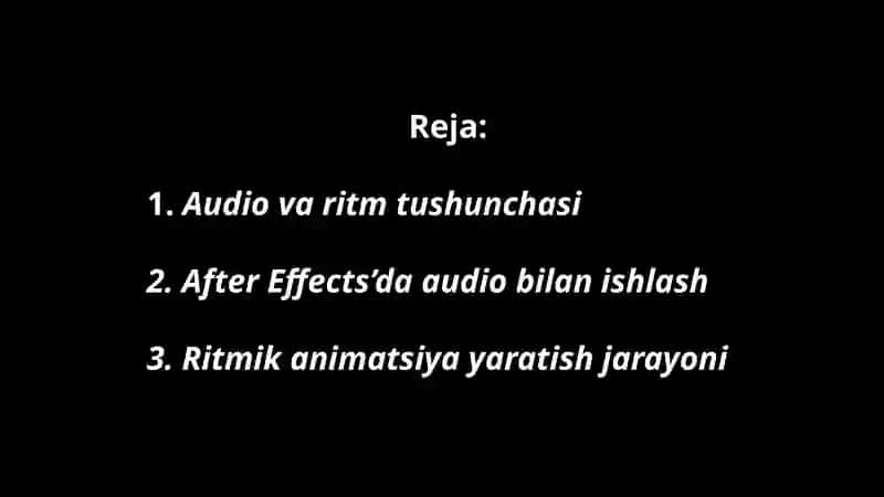 Audio va ritm asosida animatsiya yaratish 4