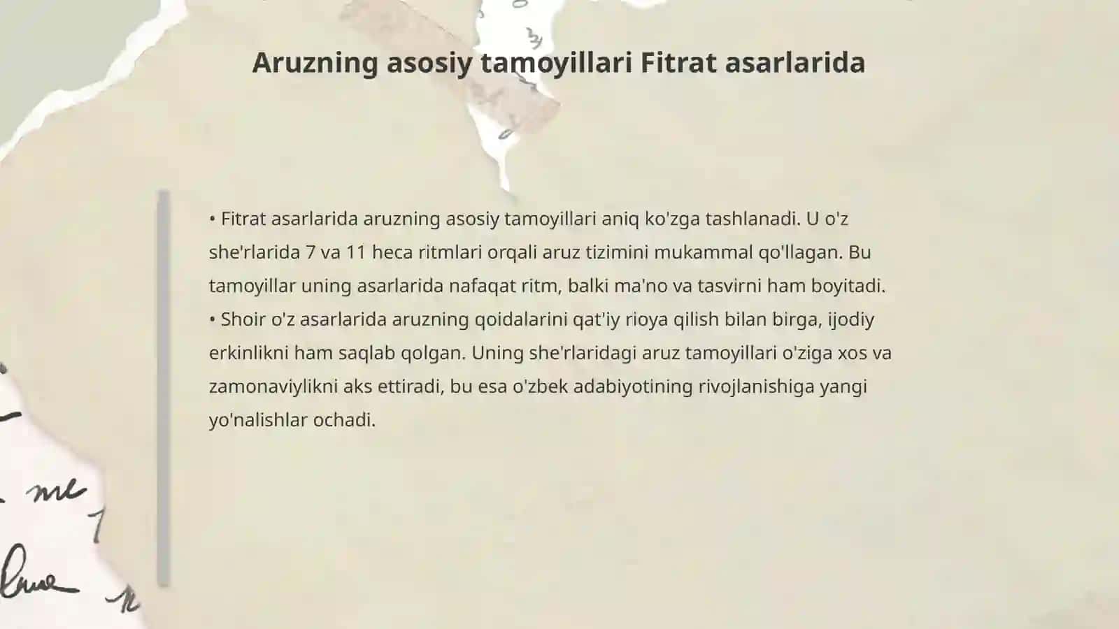 Fitratning aruz asarida aruz sistemasi talqini 4