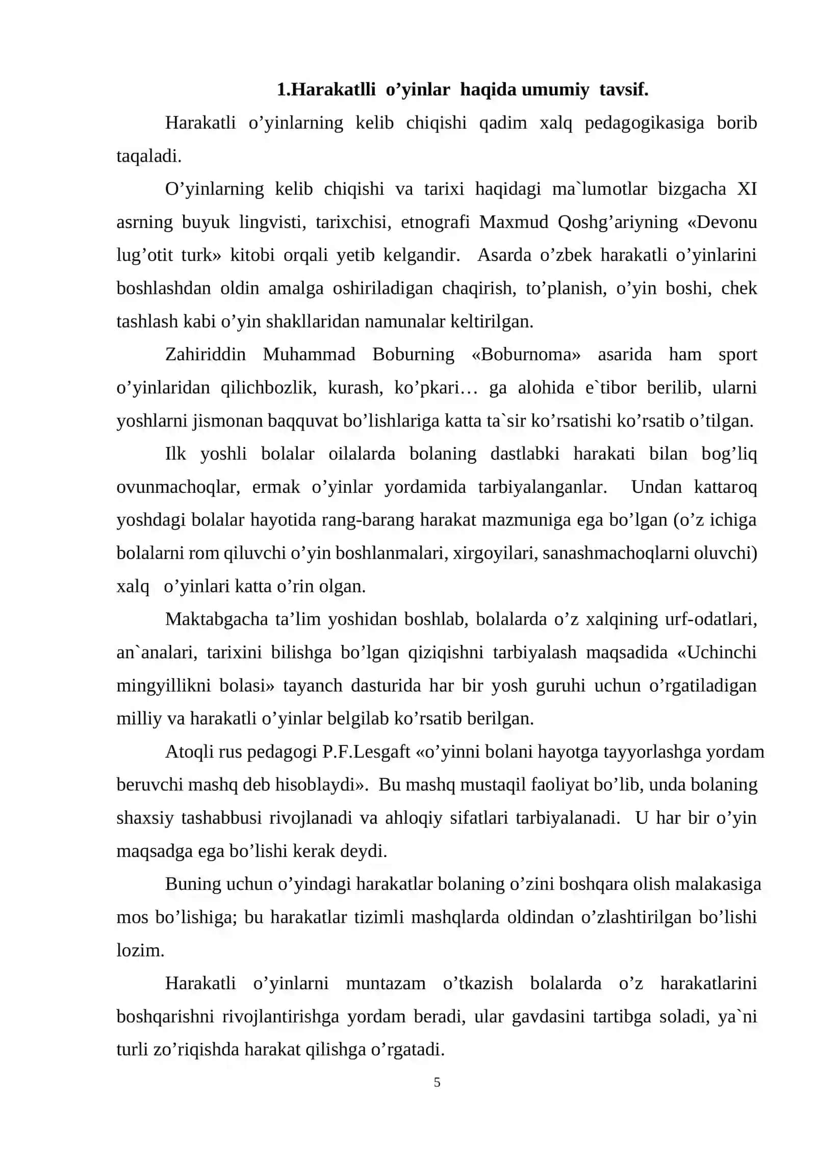 HARAKATLI O'YINLAR TARIXI VA QISQACHA TUSHUNCHA TURKUMLARI RIVOJLANISH BOSQICHLARI VA PEDAGOGIK AHAMIYATI 4