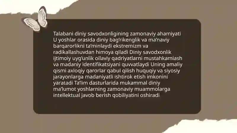Talabani diniy savodxonliki haqida 4