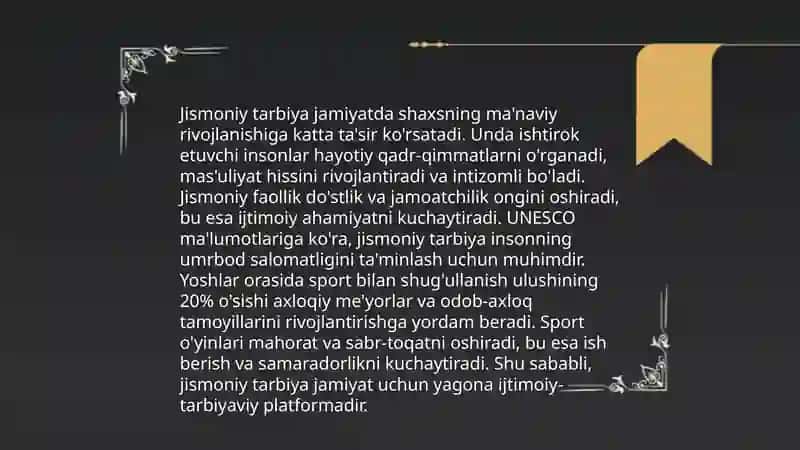 Jismoniy tarbiyaning jamiyatda ijtimoiy ahamiyati 4
